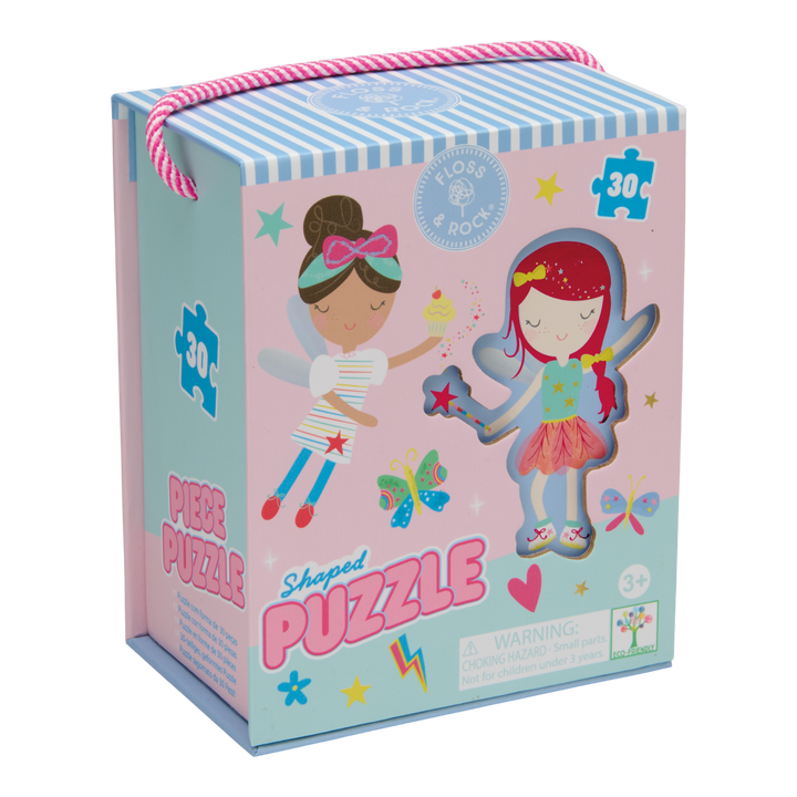 Floss &amp; Rock Shaped Puzzle – Rainbow Fairy (30 Piece)
