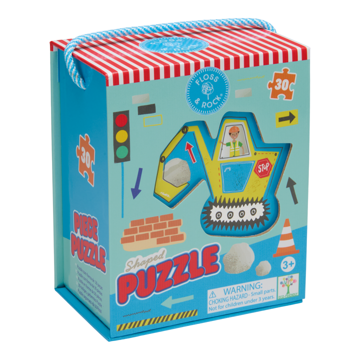 Floss &amp; Rock Shaped Puzzle – Construction (30 Piece)