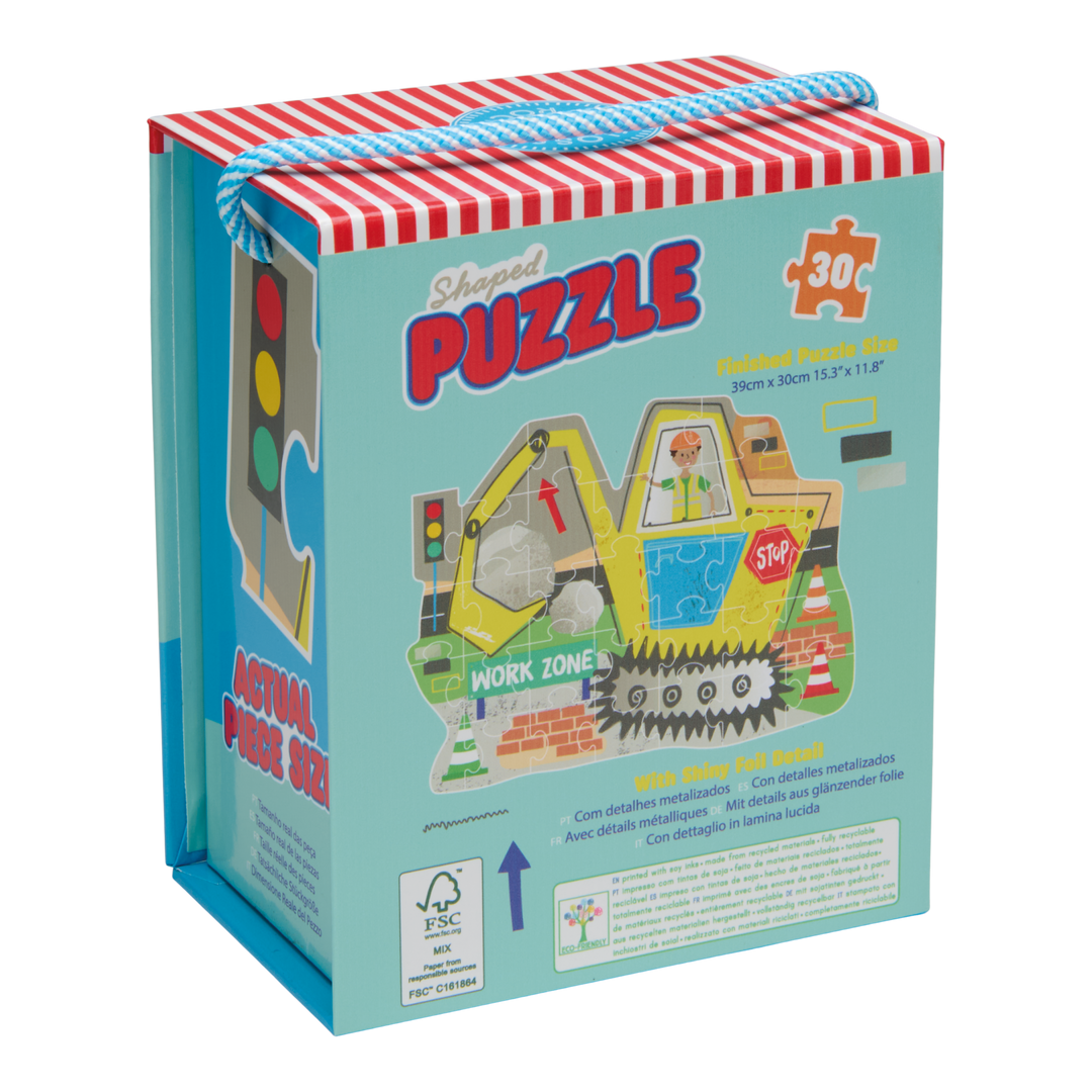 Floss &amp; Rock Shaped Puzzle – Construction (30 Piece)