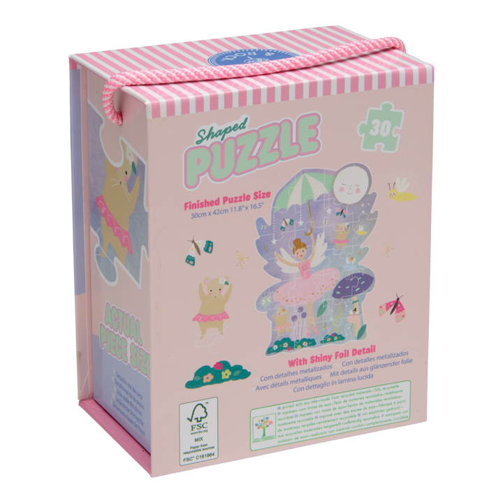 Floss &amp; Rock Shaped Puzzle – Enchanted (30 Piece)