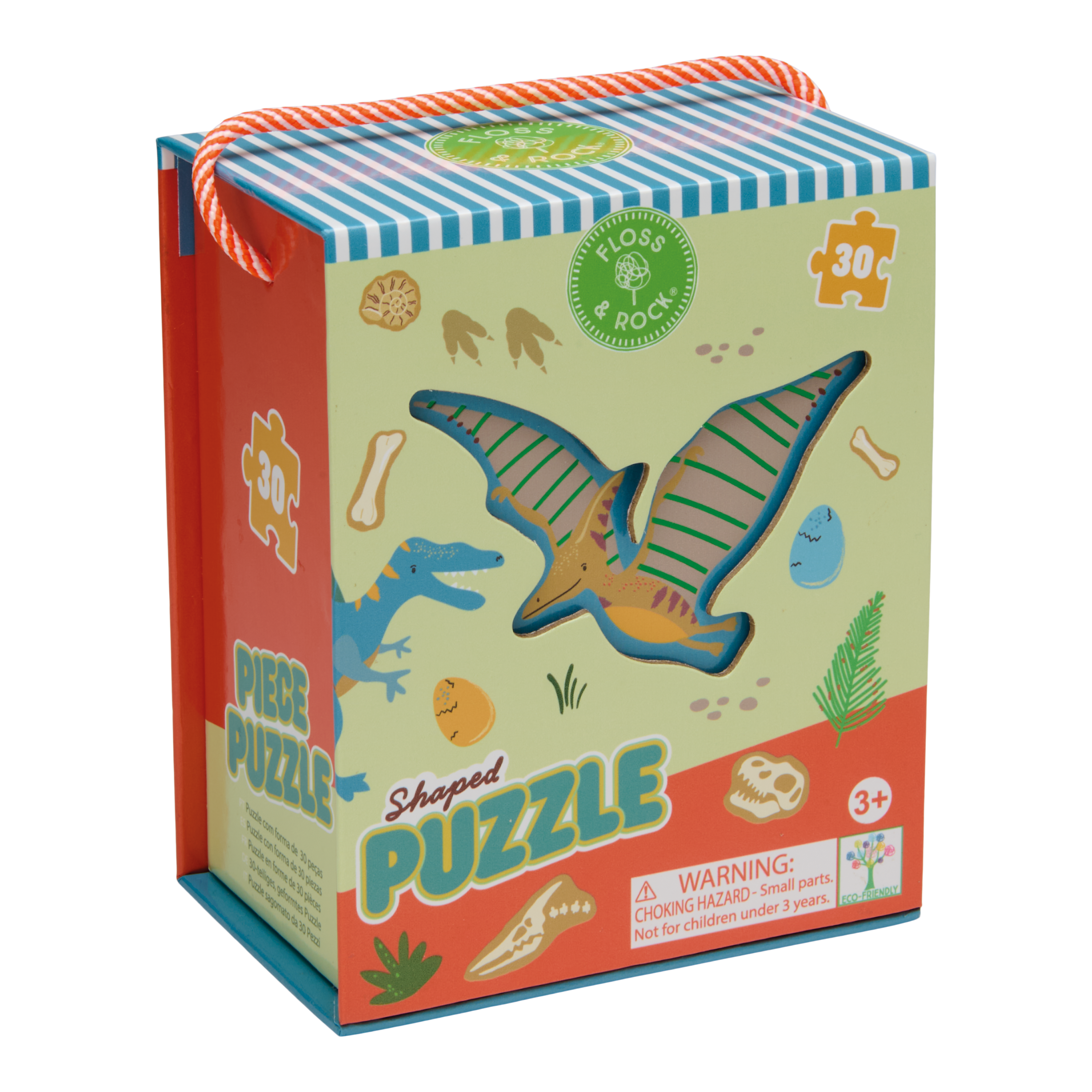 Floss & Rock Shaped Puzzle – Dinosaur (30 Piece)