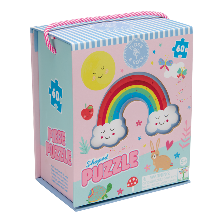 Floss &amp; Rock Shaped Puzzle – Rainbow Fairy (60 Piece)