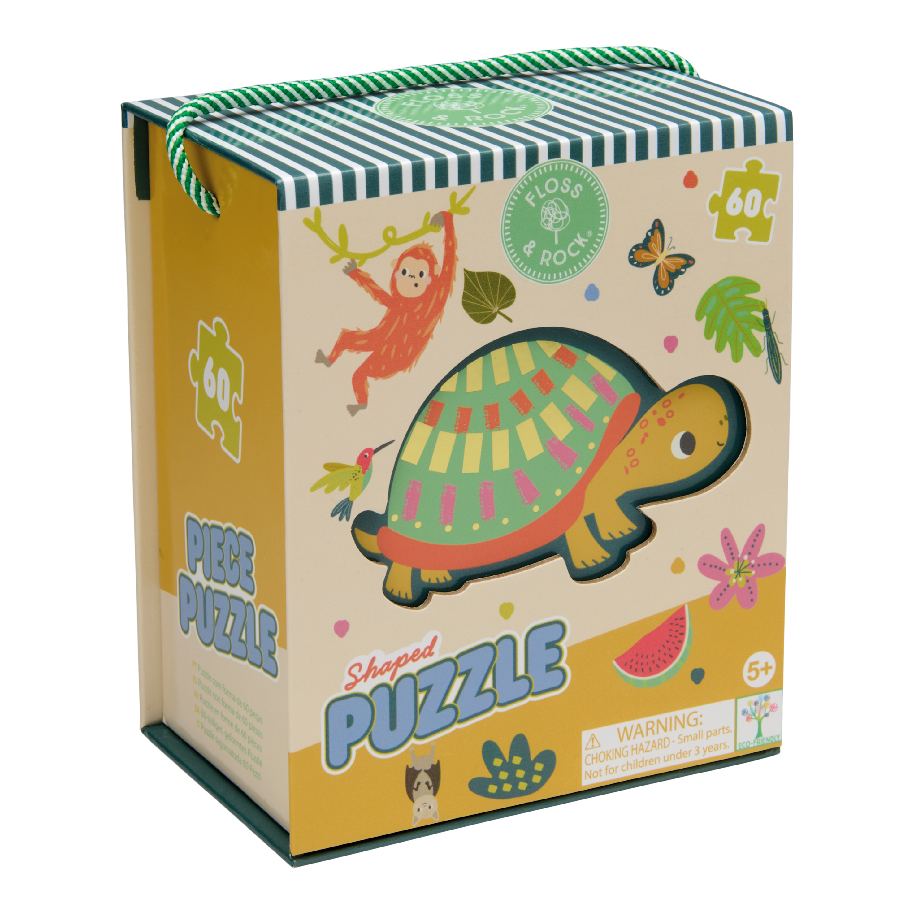 Floss & Rock Shaped Puzzle – Jungle (60 Piece)