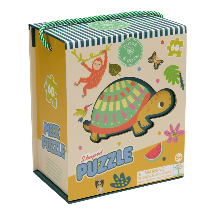 Floss &amp; Rock Shaped Puzzle – Jungle (60 Piece)