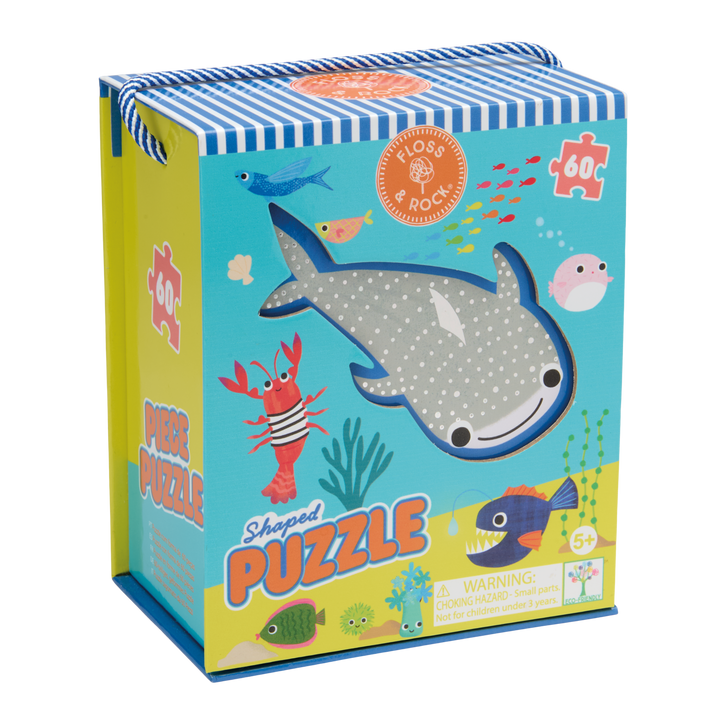 Floss &amp; Rock Shaped Puzzle – Ocean (60 Piece)