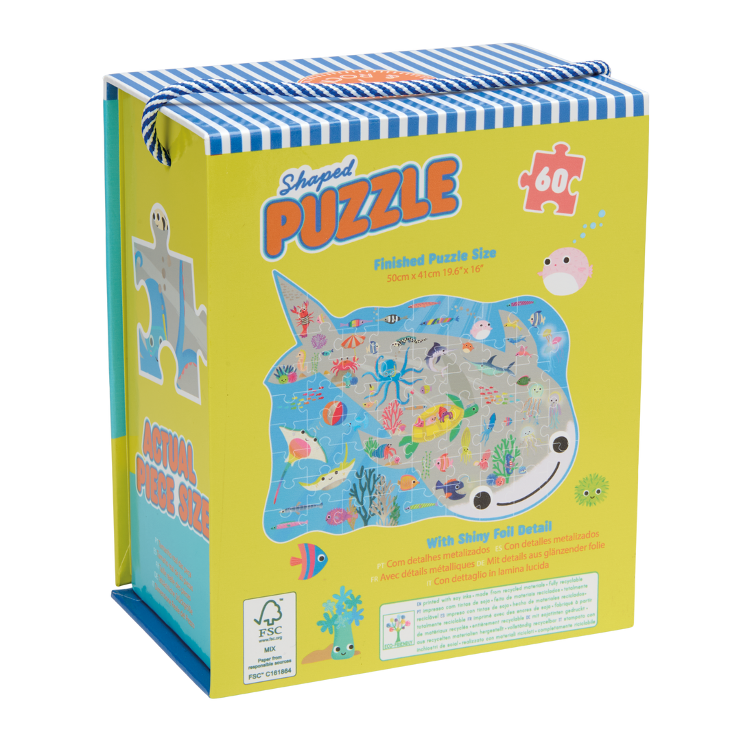 Floss &amp; Rock Shaped Puzzle – Ocean (60 Piece)