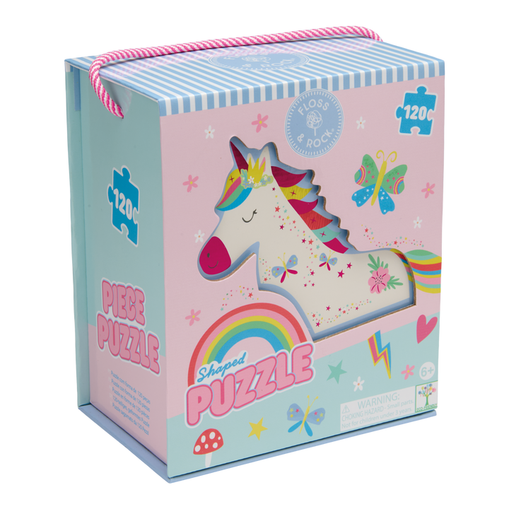 Floss &amp; Rock Shaped Puzzle – Rainbow Fairy (120 Piece)