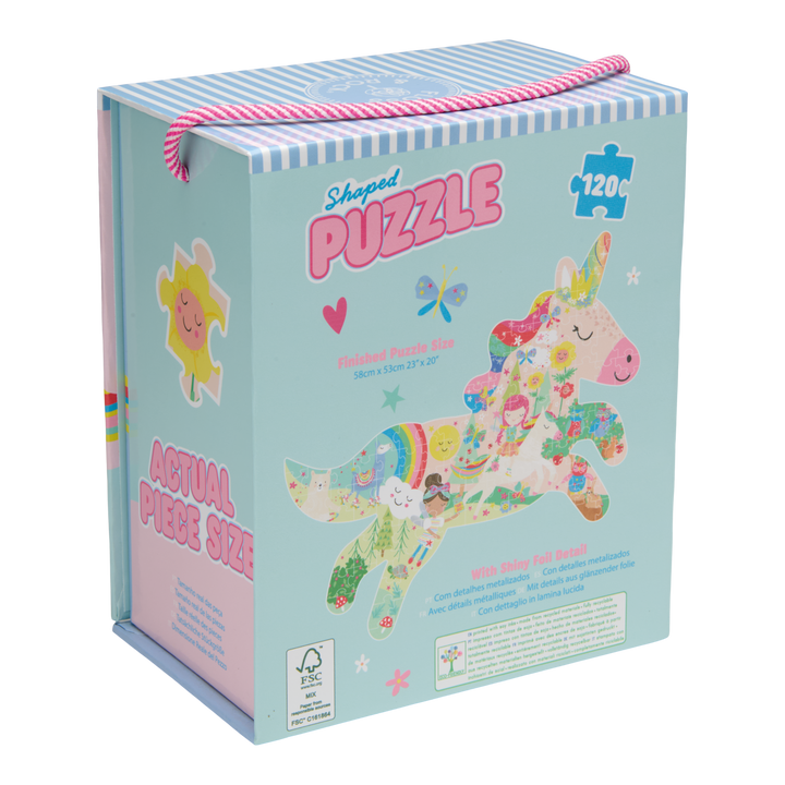 Floss &amp; Rock Shaped Puzzle – Rainbow Fairy (120 Piece)