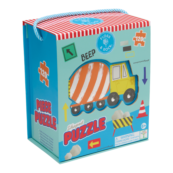 Floss &amp; Rock Shaped Puzzle – Construction (120 Piece)