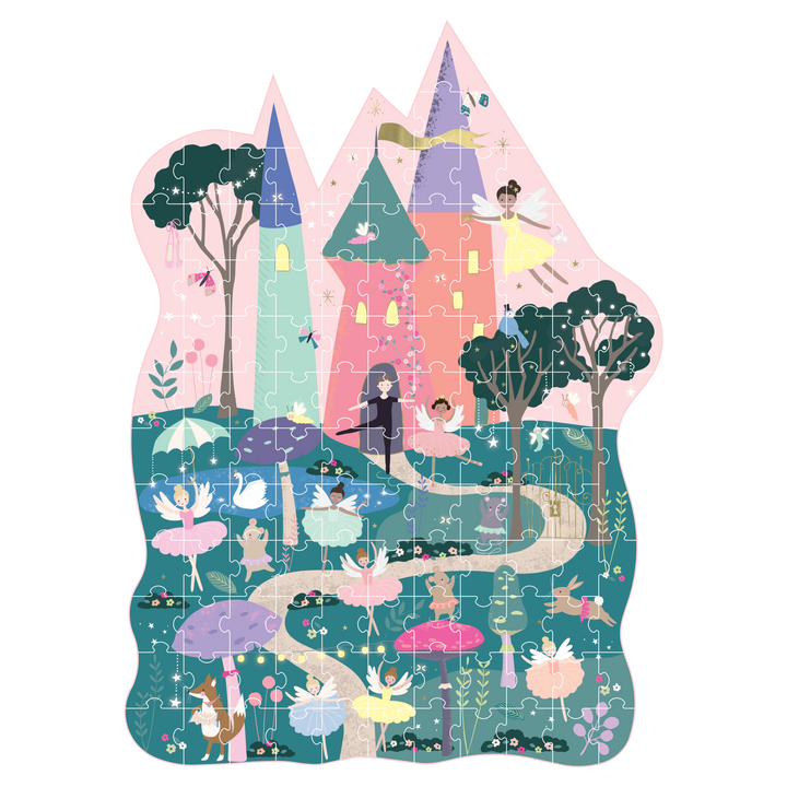 Floss &amp; Rock Shaped Puzzle – Enchanted (120 Piece)