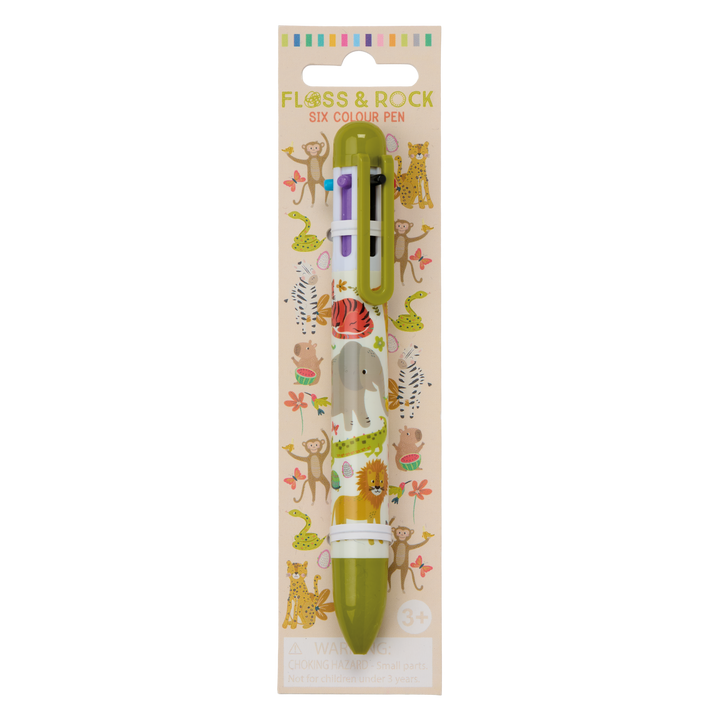 Floss &amp; Rock Six Colour Pen – Jungle