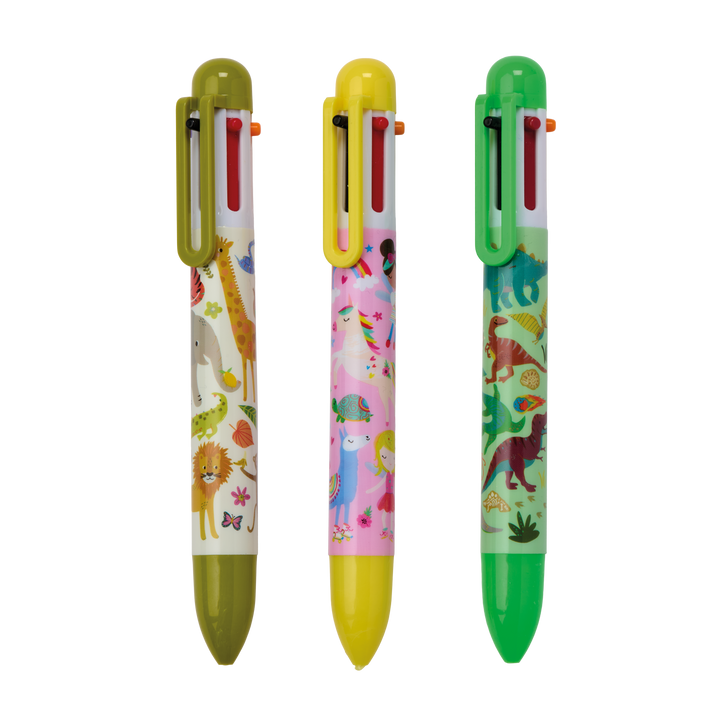Floss &amp; Rock Six Colour Pen – Dinosaur
