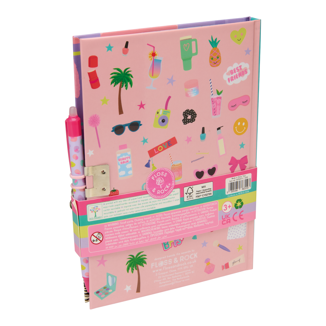 Floss &amp; Rock Lockable Diary &amp; Pen – Fashion Friends