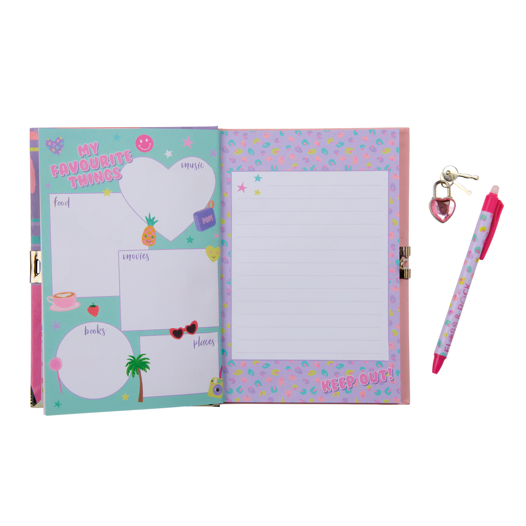 Floss &amp; Rock Lockable Diary &amp; Pen – Fashion Friends