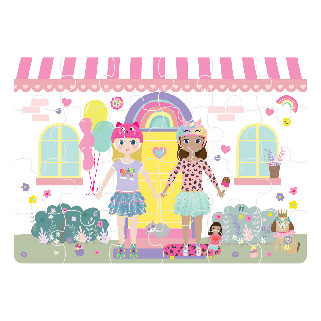 Floss &amp; Rock Mini Puzzle – Best Friends (24 Piece)