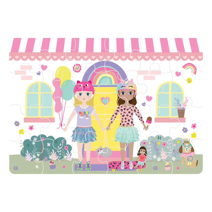 Floss &amp; Rock Mini Puzzle – Best Friends (24 Piece)