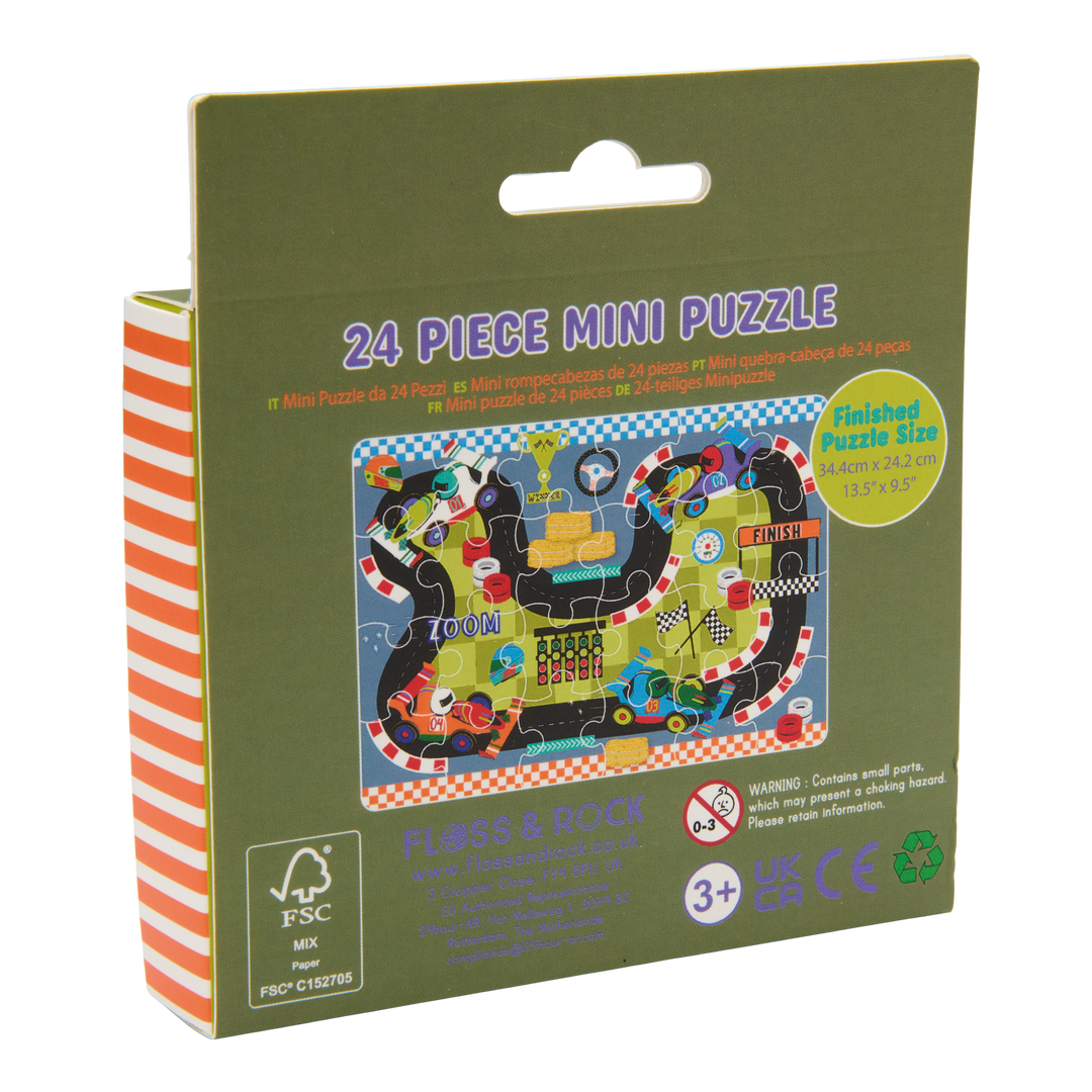Floss &amp; Rock Mini Puzzle – Cars (24 Piece)
