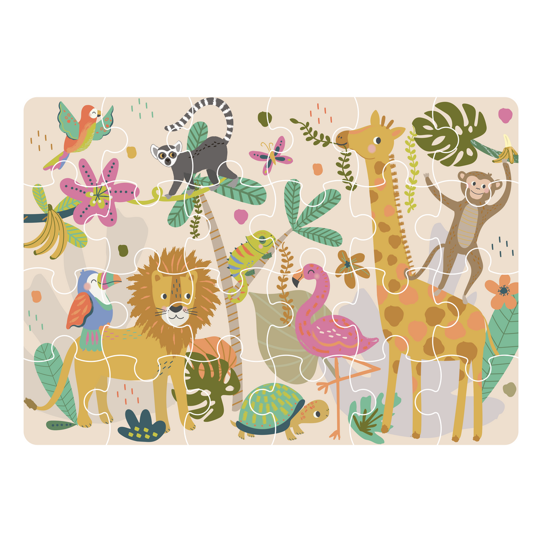 Floss &amp; Rock Mini Puzzle – Jungle (24 Piece)