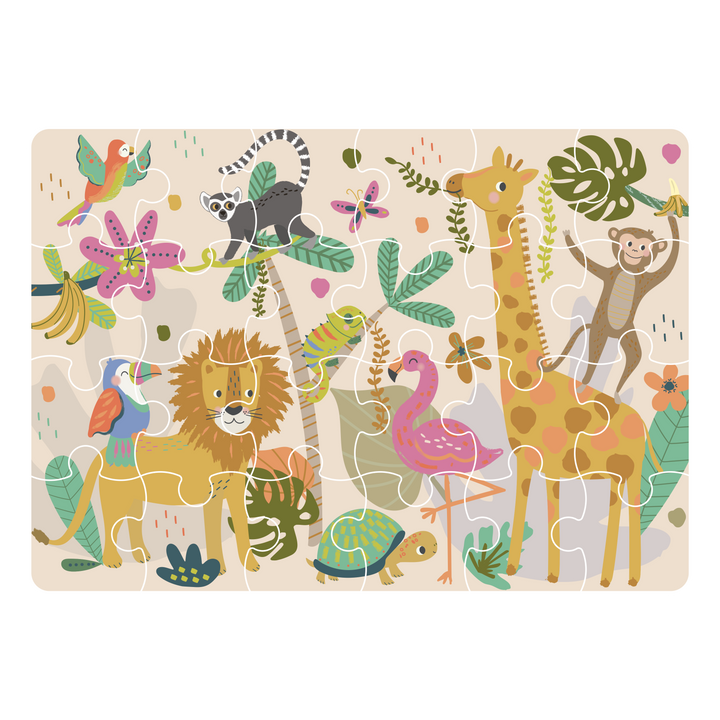 Floss &amp; Rock Mini Puzzle – Jungle (24 Piece)