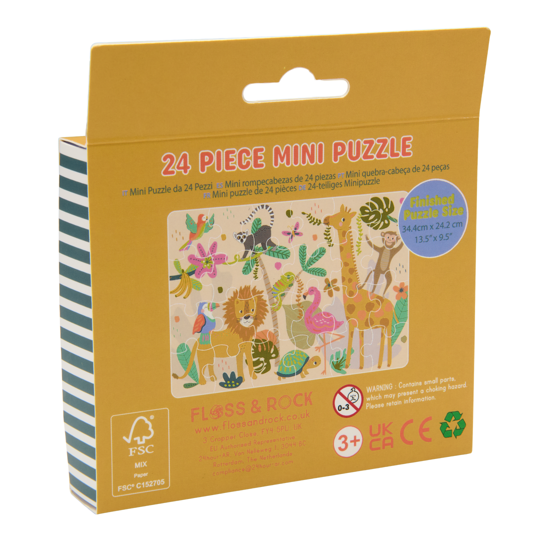 Floss &amp; Rock Mini Puzzle – Jungle (24 Piece)