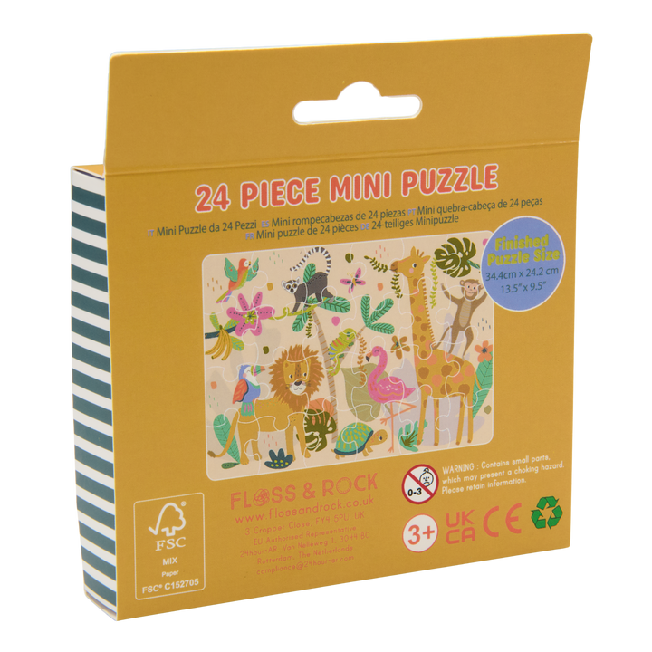 Floss &amp; Rock Mini Puzzle – Jungle (24 Piece)