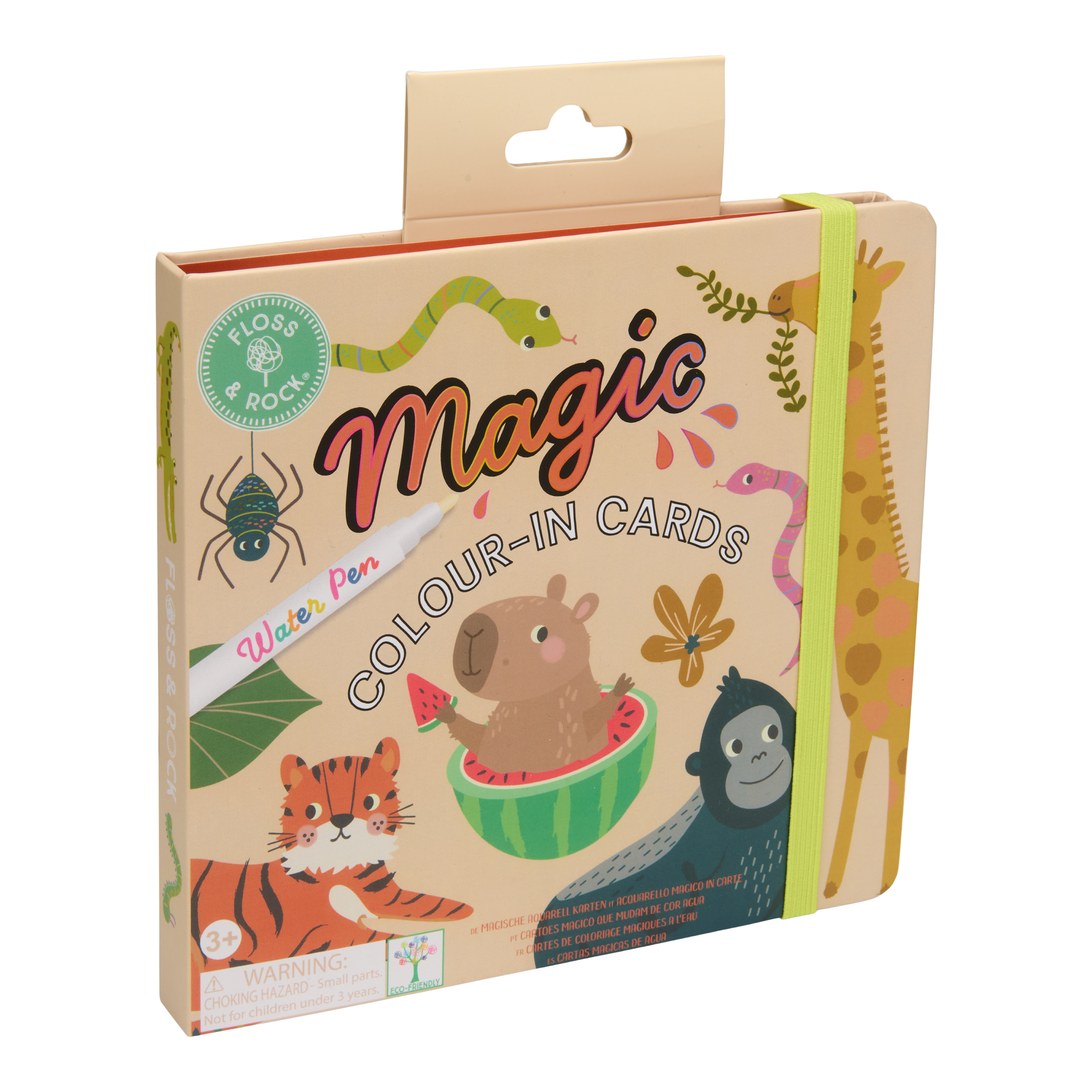 Floss & Rock Magic Colour Changing Water Cards – Jungle