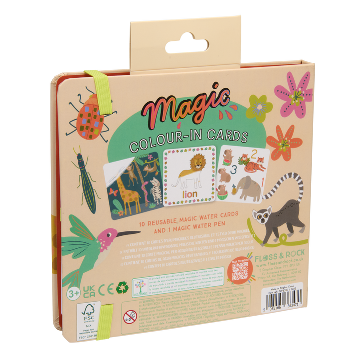 Floss &amp; Rock Magic Colour Changing Water Cards – Jungle