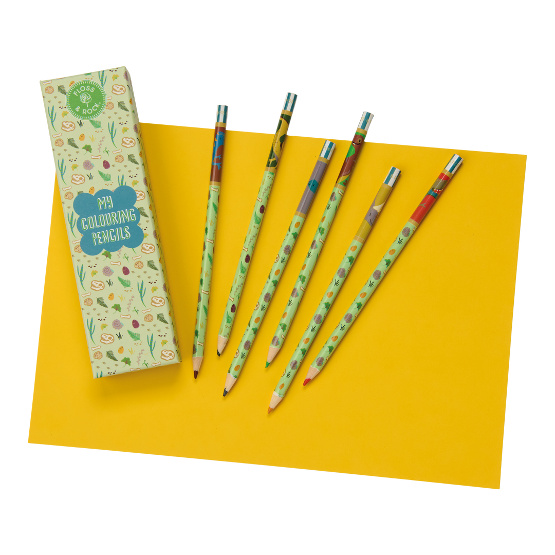 Floss &amp; Rock Colouring Pencils – Dinosaur