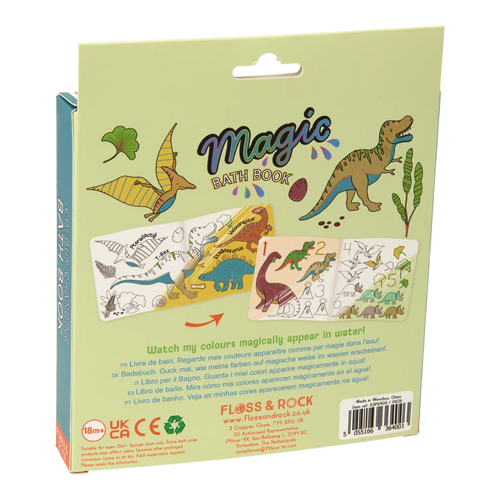 Floss &amp; Rock Magic Bath Book – Dinosaur