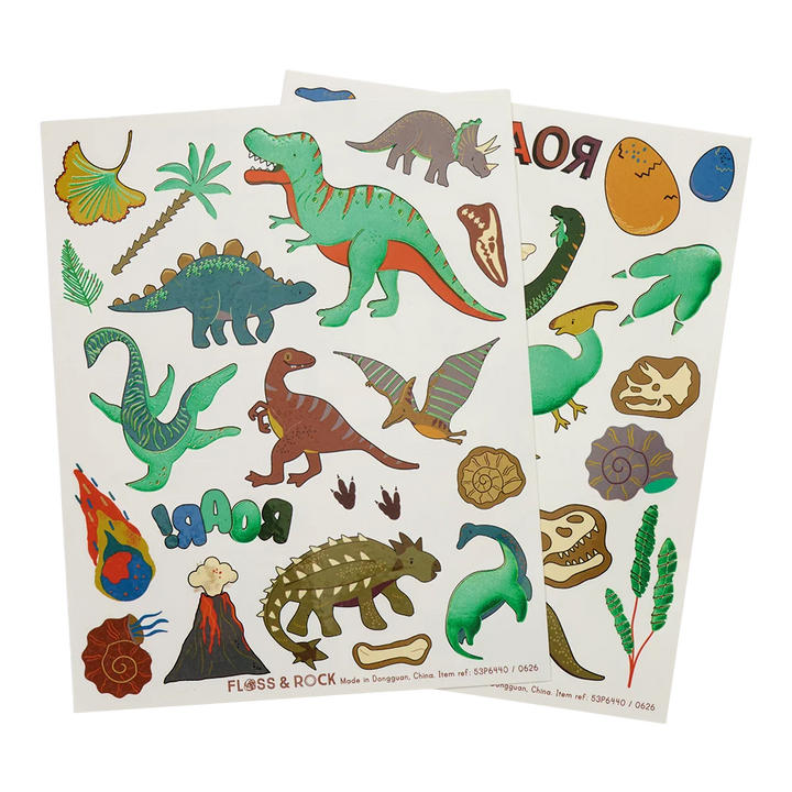 Floss &amp; Rock Temporary Tattoos – Dinosaur