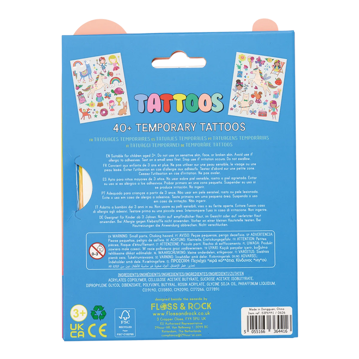 Floss &amp; Rock Temporary Tattoos – Rainbow Fairy