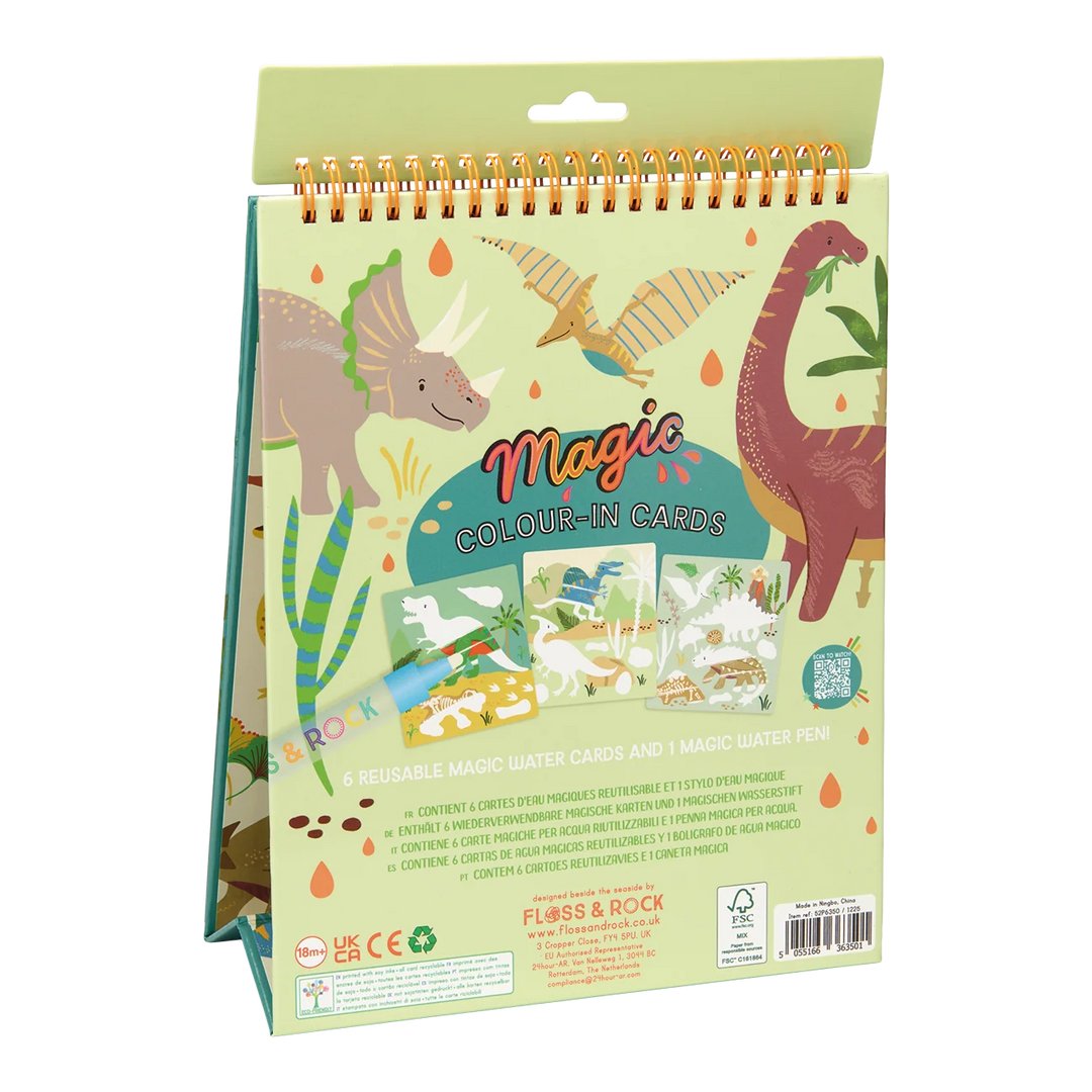 Floss &amp; Rock Magic Colour-In Pad – Dinosaur