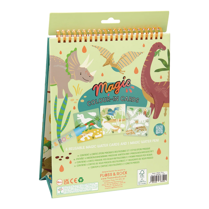 Floss &amp; Rock Magic Colour-In Pad – Dinosaur