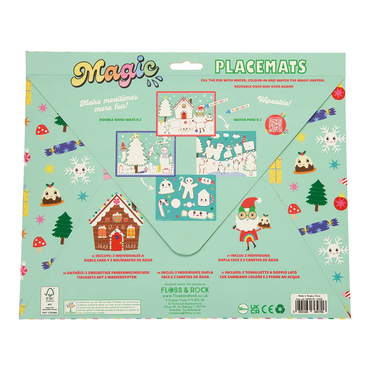 Floss &amp; Rock Magic Water Placemats – Christmas