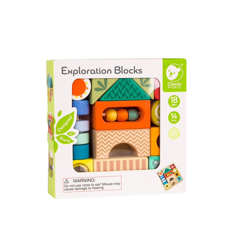 Classic World Exploration Blocks (14 Piece)