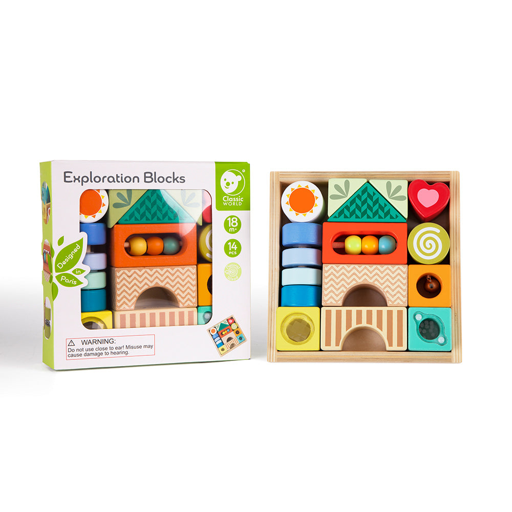 Classic World Exploration Blocks (14 Piece)