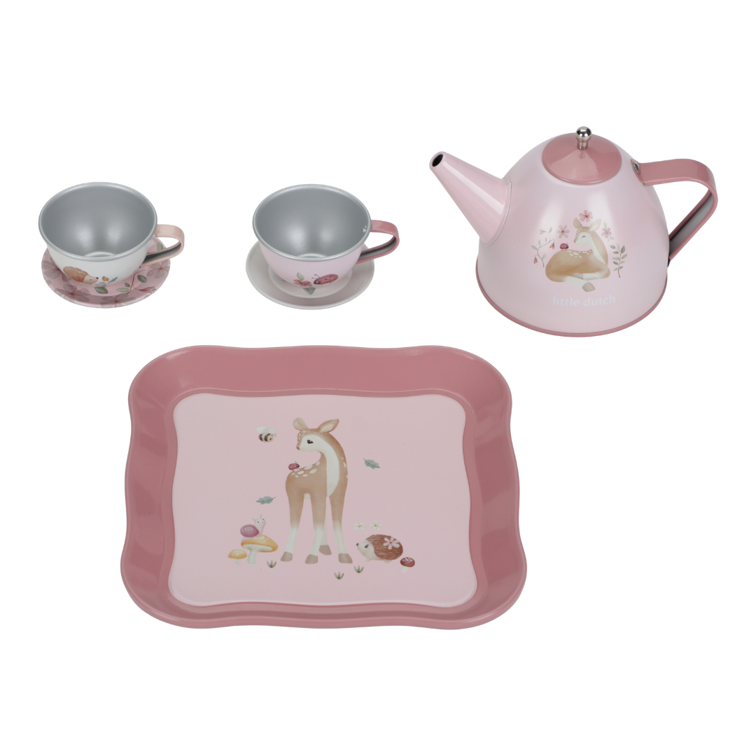 Little Dutch Tea Set in Suitcase – Fairy Garden (7 Piece)