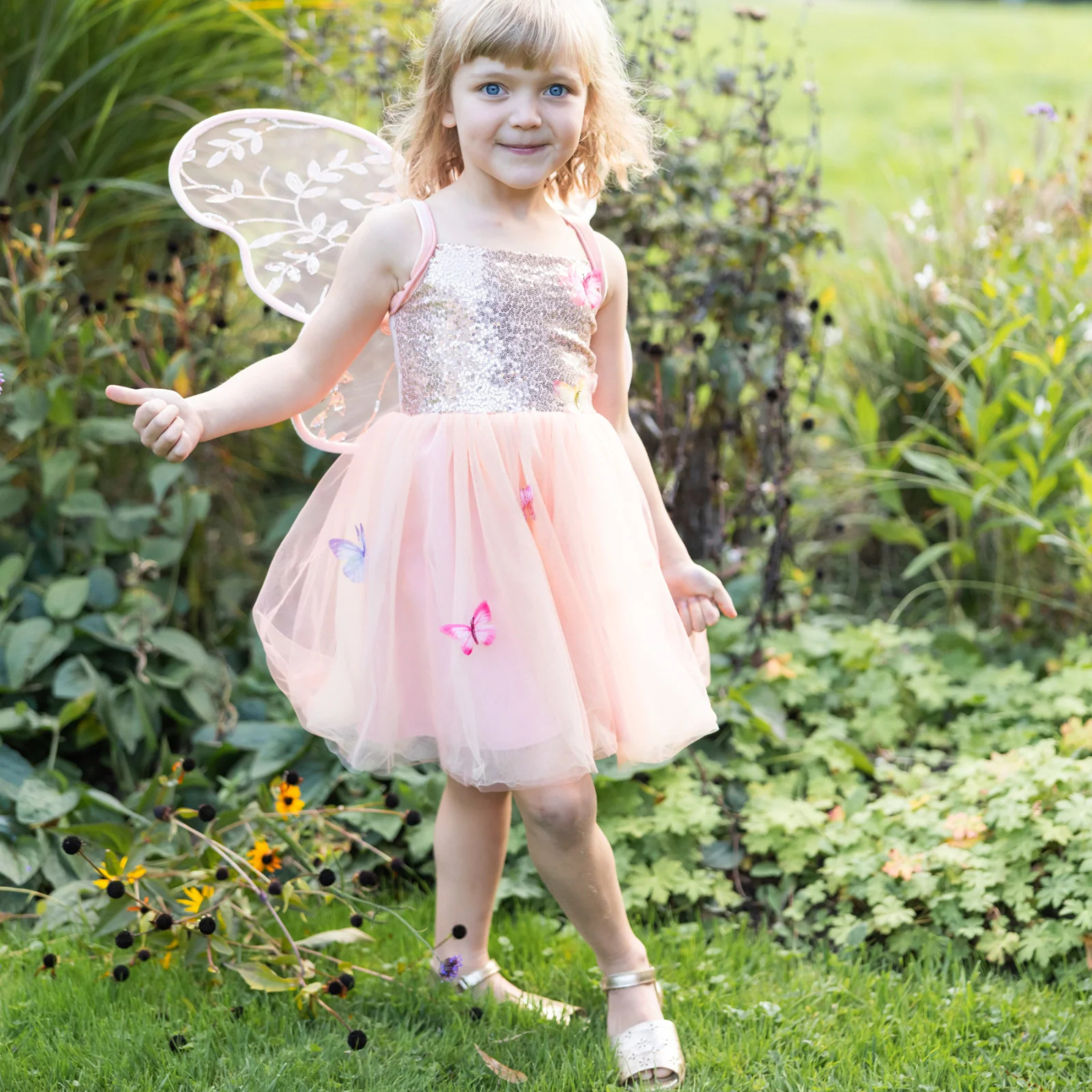 Great Pretenders Butterfly Bliss Dress – Peach