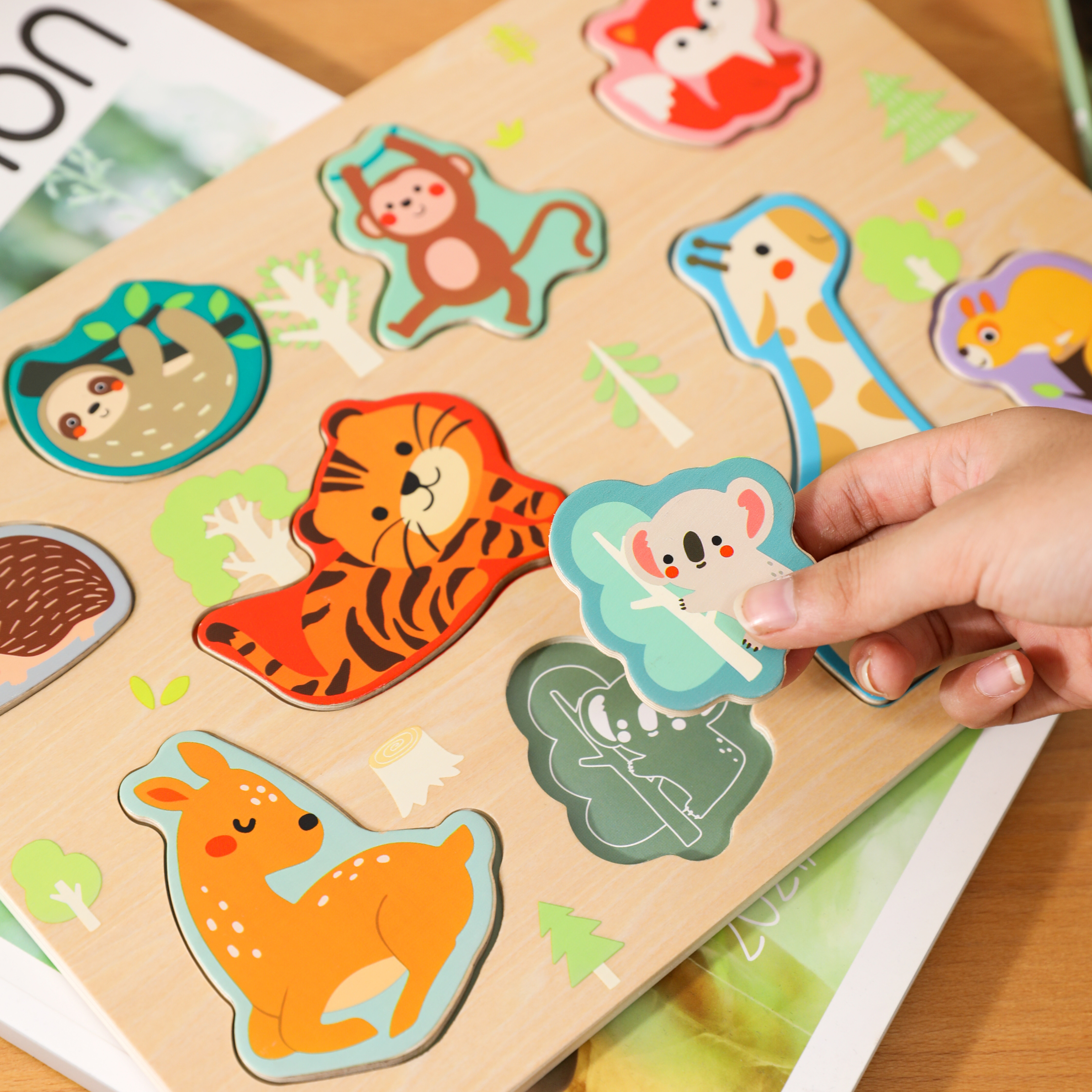 Classic World Wooden Puzzle – Animals