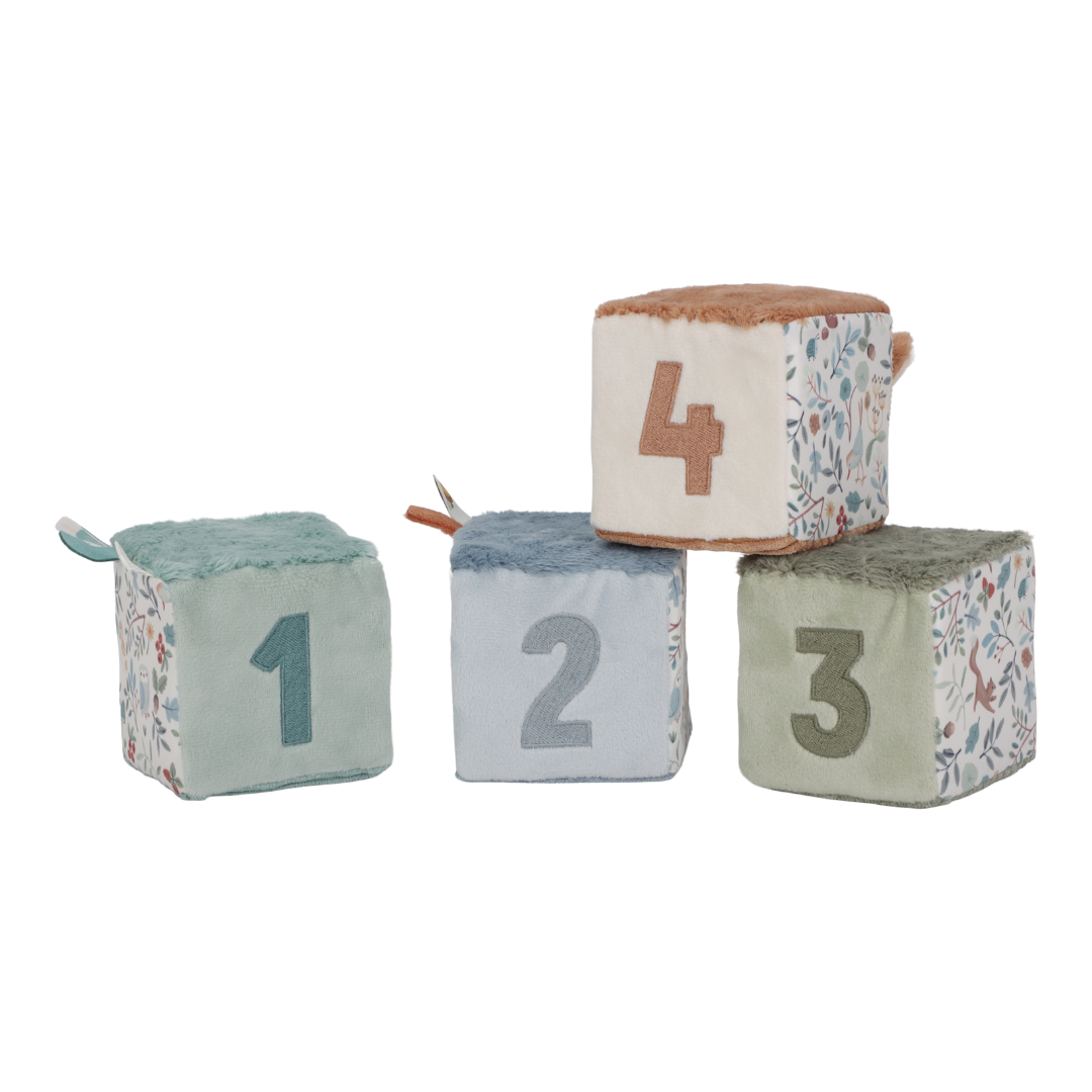 Little Dutch Soft Cubes – Forest Friends (Set of 4)