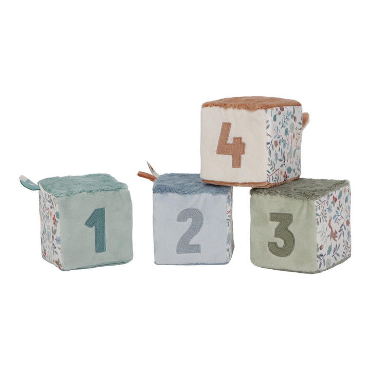 Little Dutch Soft Cubes – Forest Friends (Set of 4)