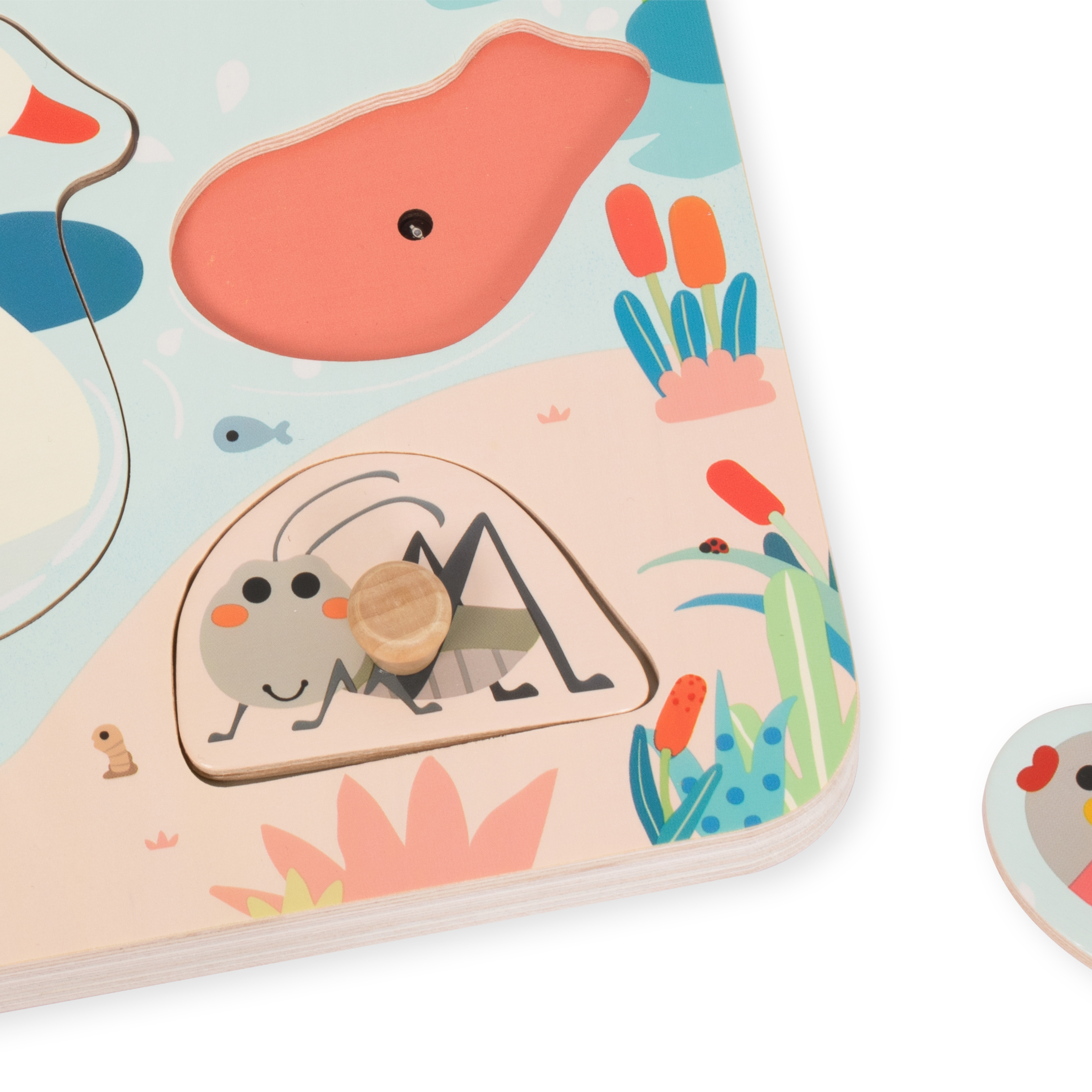 Classic World Wooden Peg Sound Puzzle – Pond