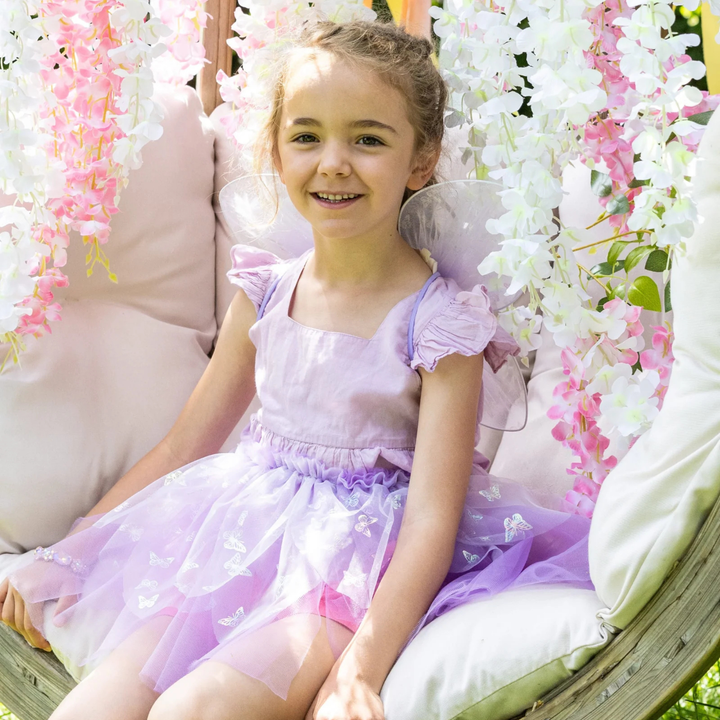 Great Pretenders Flutter Skirt with Fairy Wings Play Costume Set – Lilac
