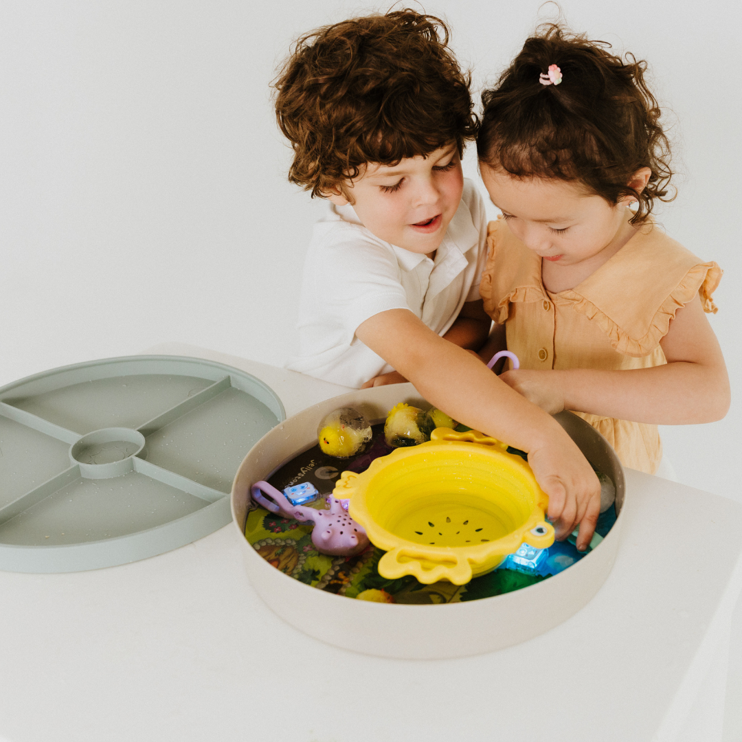 Jellystone Designs Sensory Play Tray – Sage
