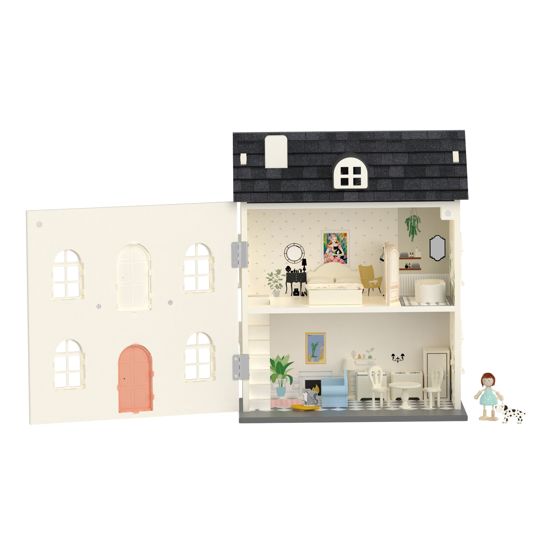 Classic World Vintage Wooden Dollhouse