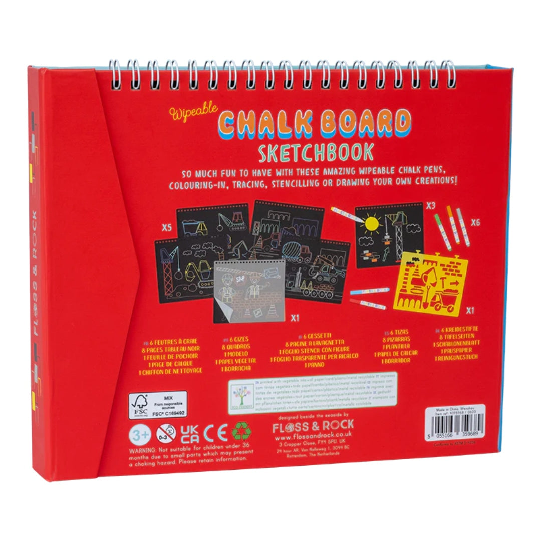 Floss &amp; Rock Chalkboard Sketchbook – Construction