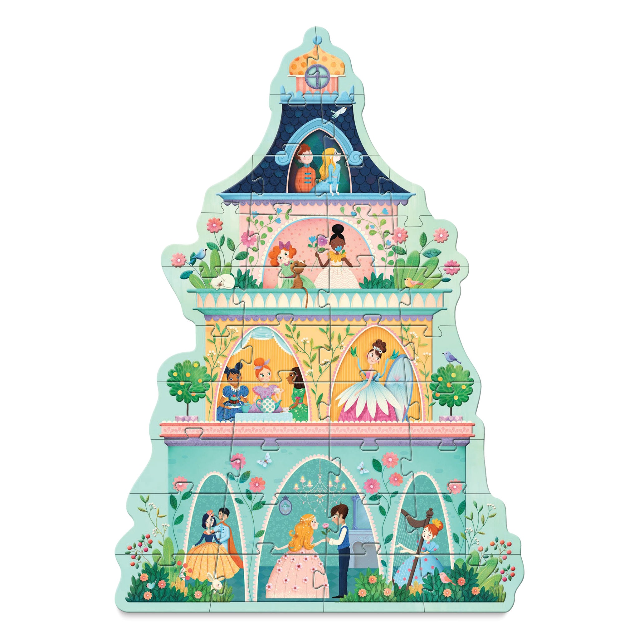 Djeco The Princess Tower Giant Puzzle – 36 Piece