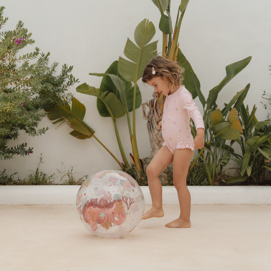 Little Dutch Inflatable Seahorse Beach Ball – Ocean Dreams Pink