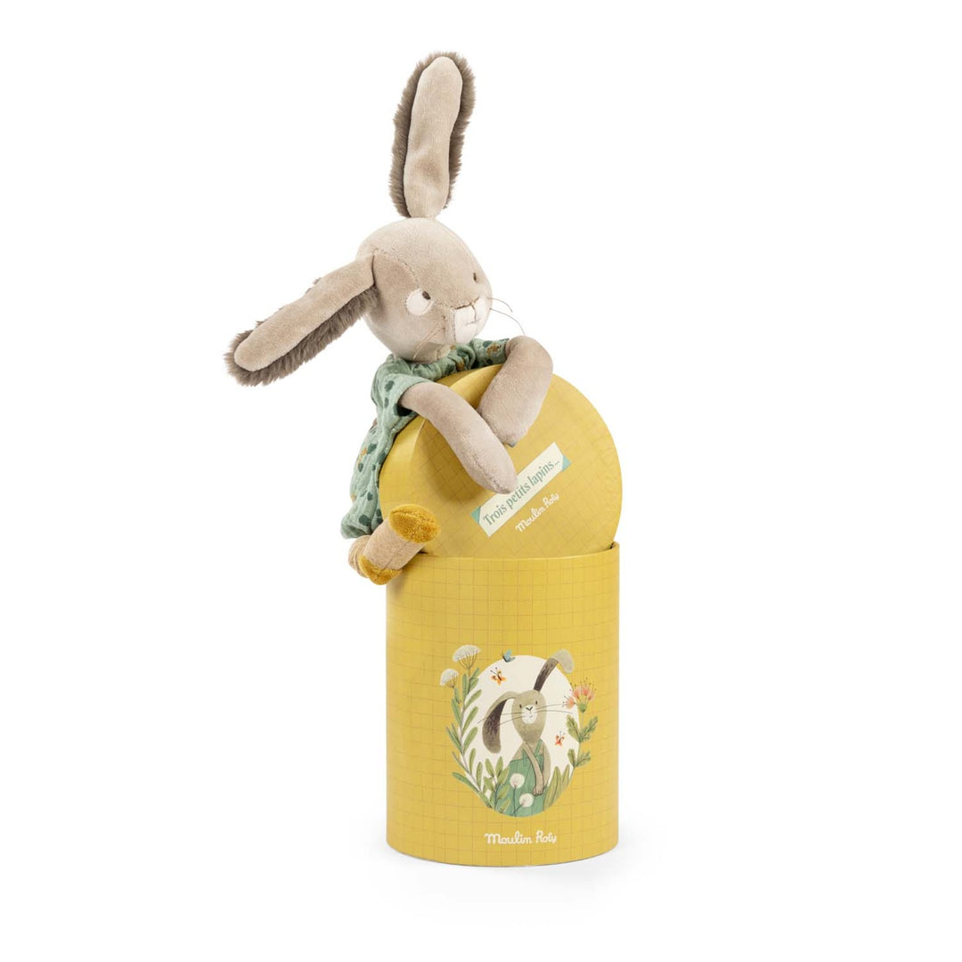 Moulin Roty Sauge The Rabbit in Gift Box – Three Little Rabbits