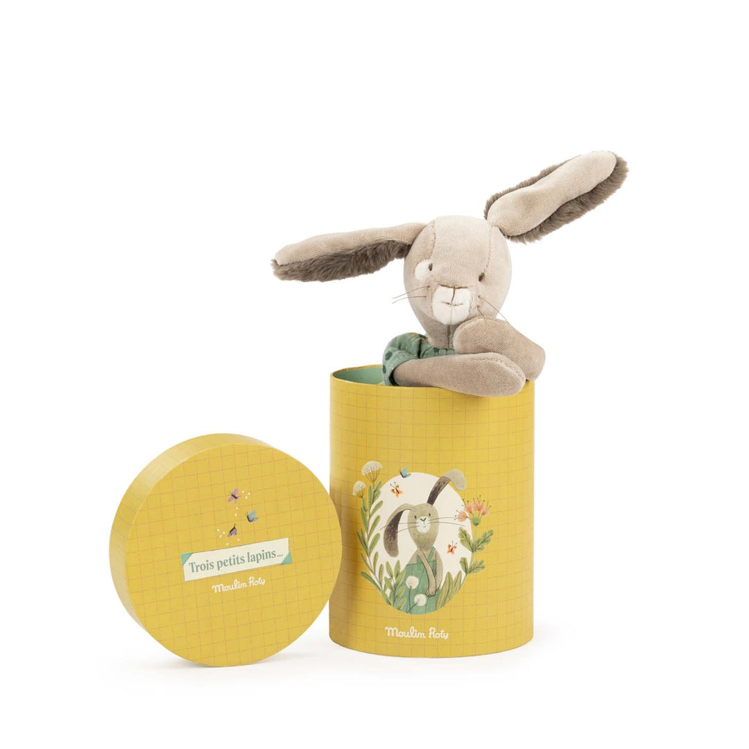 Moulin Roty Sauge The Rabbit in Gift Box – Three Little Rabbits